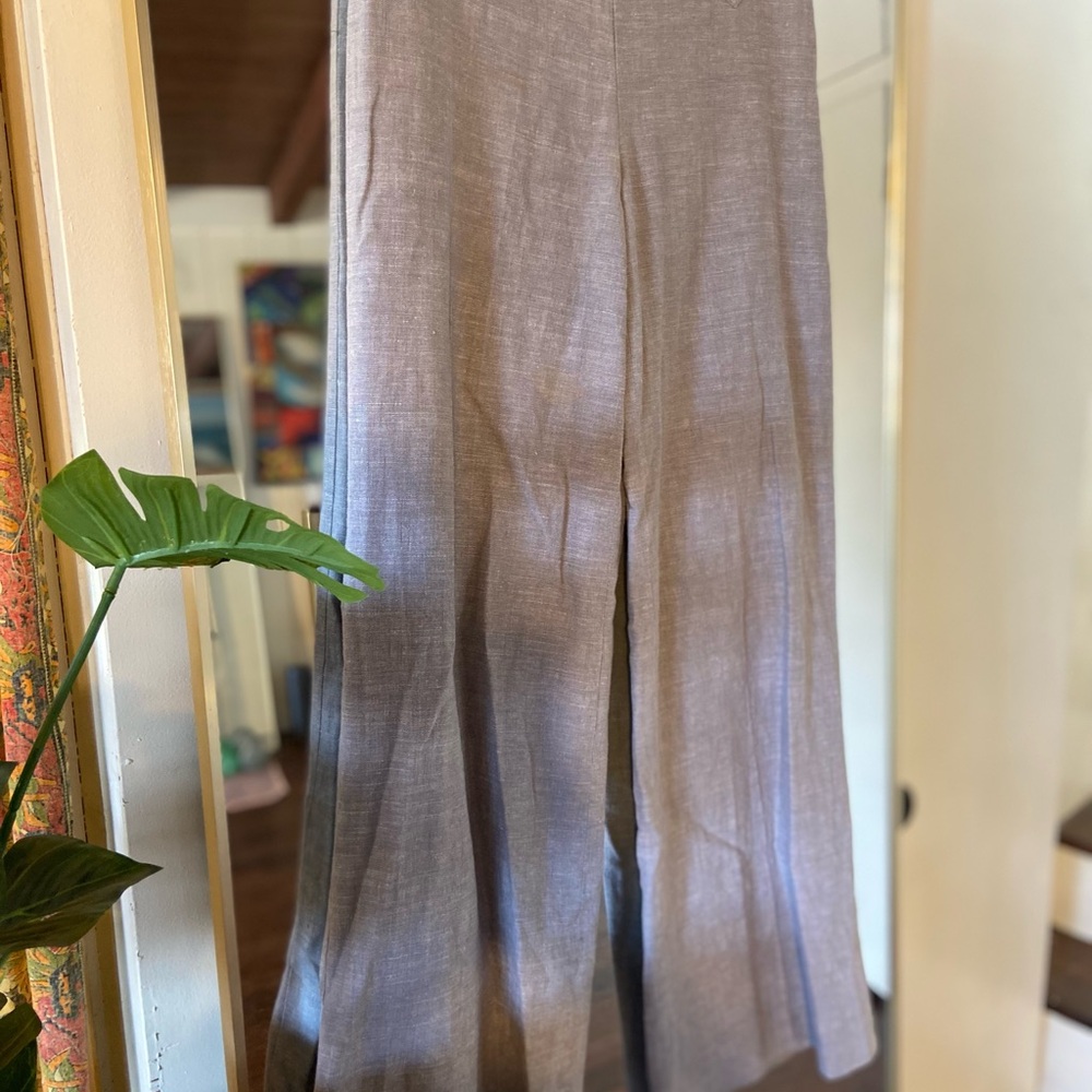 Mossimo Supply Co. Gray Wide-Leg Trousers